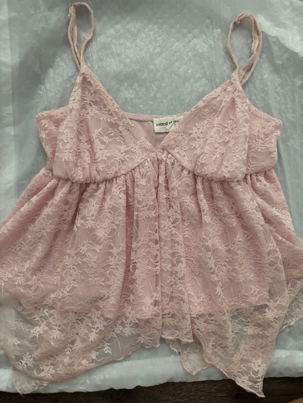 Pink fairy tank top